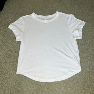 White ribbed t shirt